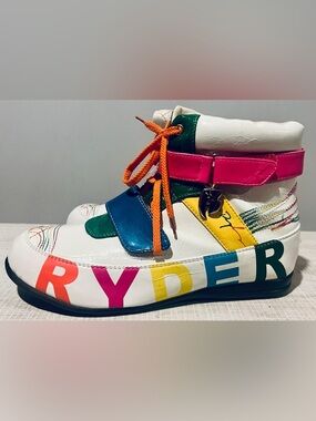 RUFF RYDER FAUX PATENT LEATHER SKATER HI TOP SNEAKERS WOMEN’S SIZE 10 NEW $125